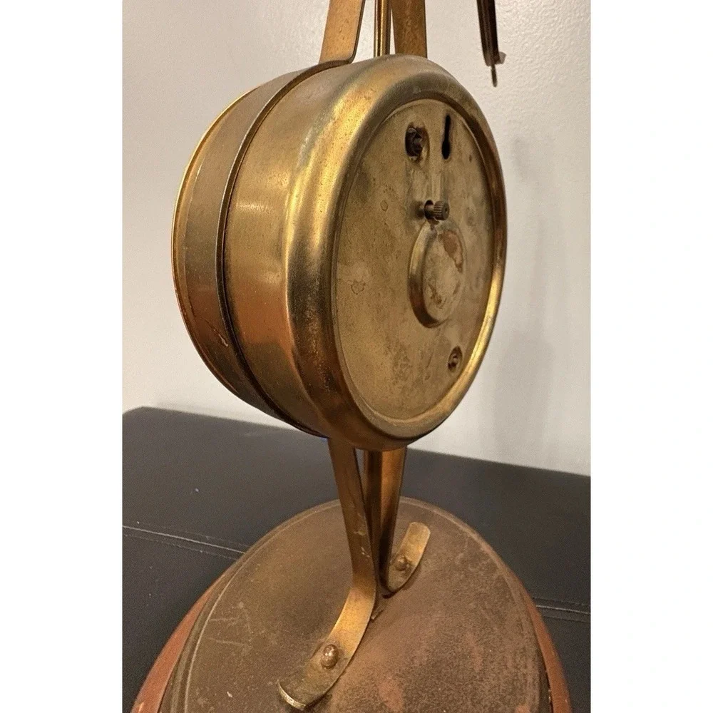 Vintage United Metal‎ Goods Electric Clock American Eagle Made In USA WORKS!